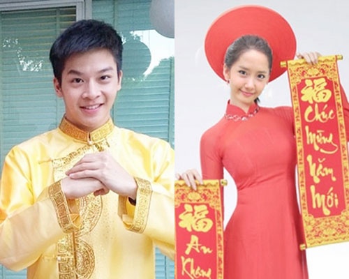 Sao chau A duyen dang trong ta ao dai Viet hinh anh