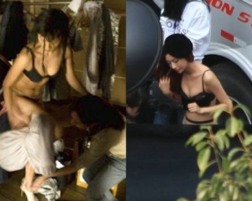 Nghe si kho so vi bi chup len khi thay do hinh anh