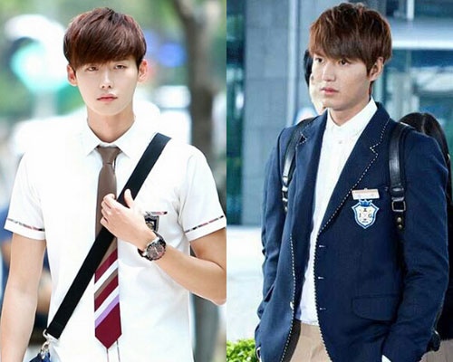 Nhung hoc sinh dien trai tren man anh Han hinh anh