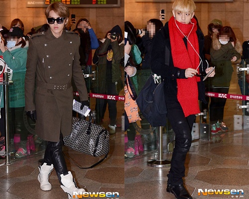 Cac chang trai EXO cuc phong cach tai san bay hinh anh