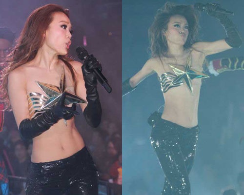 Dung To Nhi boc lua trong liveshow de doi hinh anh