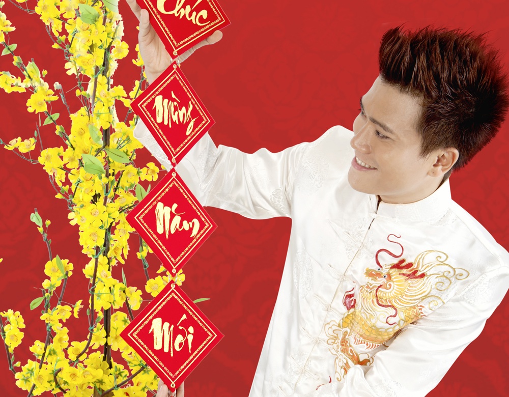 Khang Viet song ca cung Hien Thuc trong album xuan hinh anh