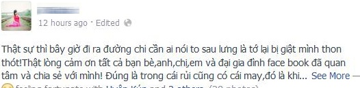 Chia sẻ mới nhất của cô gái.