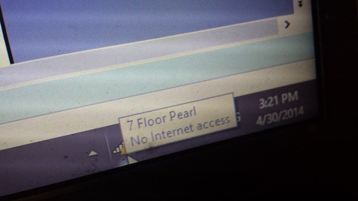 Wifi không truy cập được Internet.
