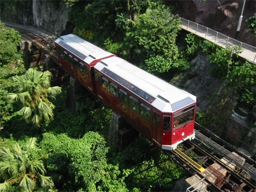 Xe điện Peak Tram là một biểu tượng du lịch nổi tiếng của Hong Kong, với lịch sử hoạt động 126 năm. Đây là một trong những hệ thống xe điện lâu đời nhất thế giới. Trung bình mỗi ngày có hơn 4 triệu lượt người sử dụng phương tiện này, thu về hơn <abbr class=