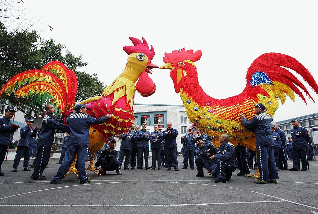 Khong khi don nam moi trong cac nha tu o Trung Quoc hinh anh