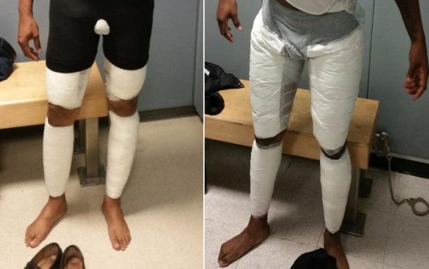 Dap ma tuy vao dui va lung hong qua mat hai quan My hinh anh