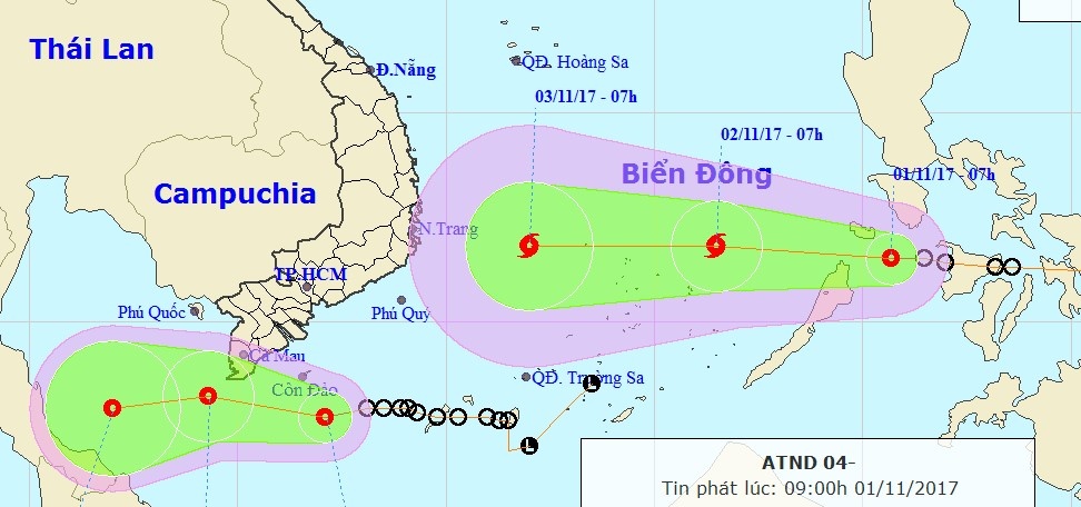 Áp thấp nhiệt đới trên Biển Đông ảnh 3 Ap thap nhiet doi tren Bien Dong anh 3