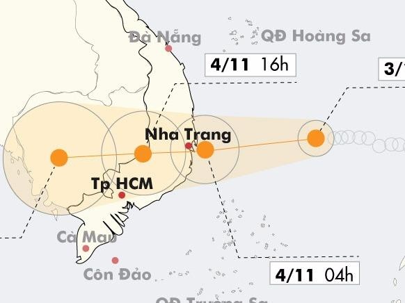 Bao manh cap 12 luc do bo vao Nam Trung Bo hinh anh