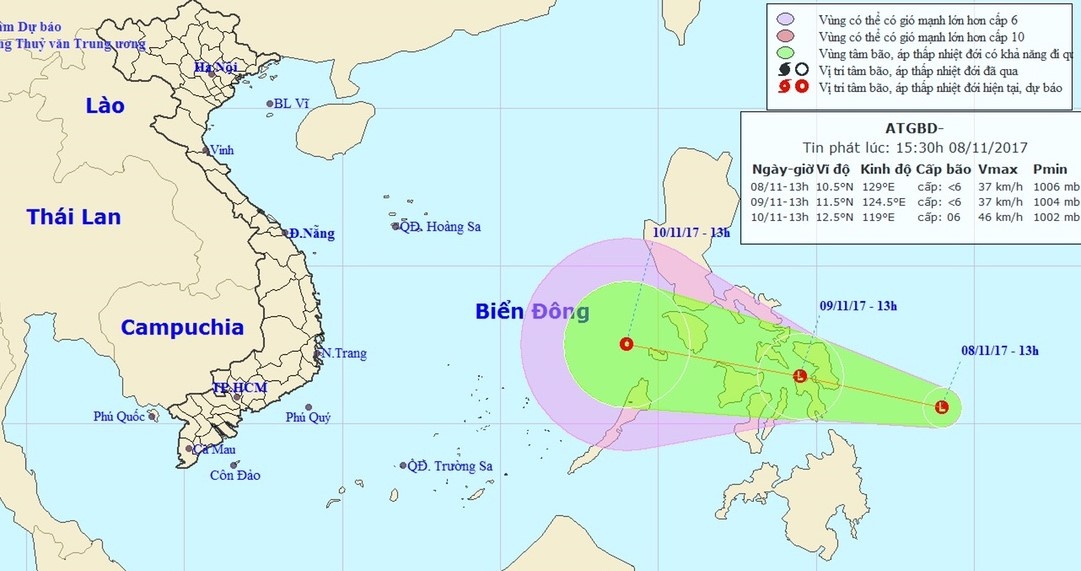 áp thấp nhiệt đới gần Biển Đông ảnh 1 ap thap nhiet doi gan Bien Dong anh 1