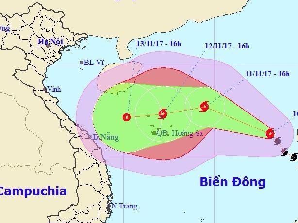 Bao so 13 di chuyen cham tren Bien Dong hinh anh