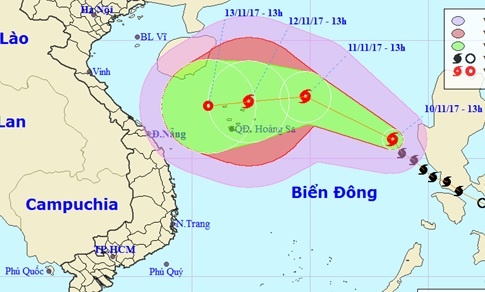 Bao so 13 co huong di chuyen phuc tap hinh anh