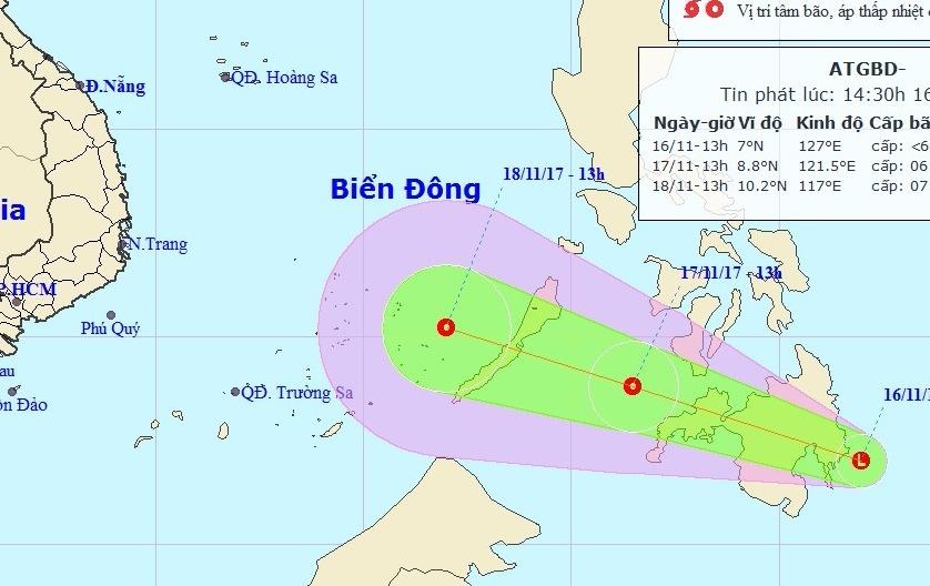 Bien Dong co the tiep tuc don ap thap nhiet doi hinh anh