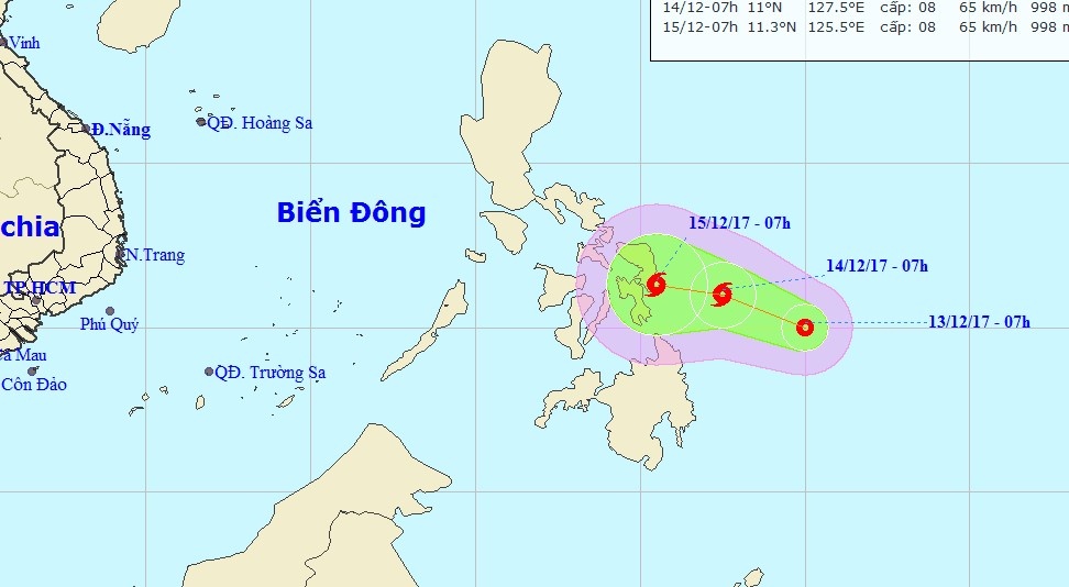 Biển Đông đón áp thấp nhiêt đới ảnh 1 Bien Dong don ap thap nhiet doi anh 1