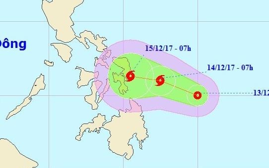 Xuat hien ap thap nhiet doi co the manh thanh bao gan Bien Dong hinh anh