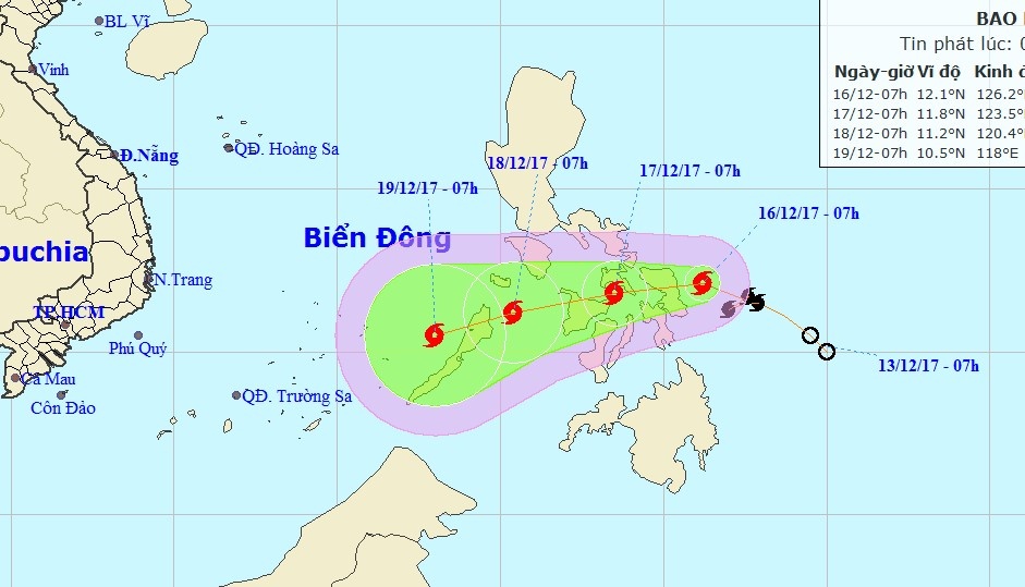 bão gần Biển Đông ảnh 1 bao gan Bien Dong anh 1