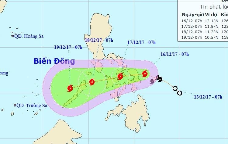 Bao Kai-tak huong vao Bien Dong hinh anh