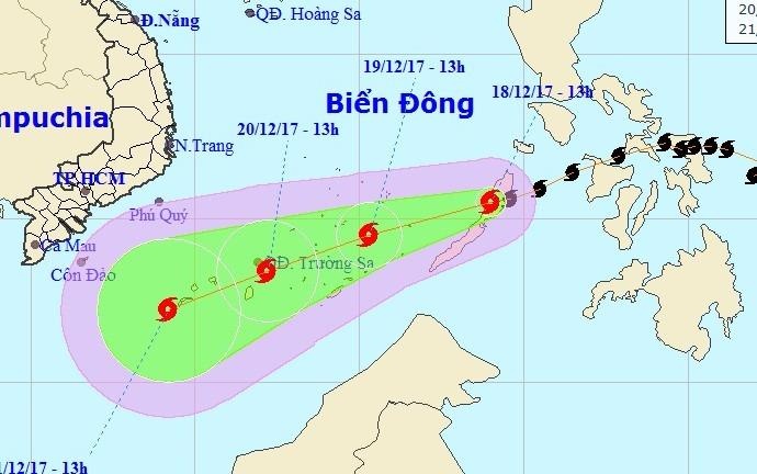 Vao Bien Dong, Kai-tak tro thanh con bao so 15 hinh anh