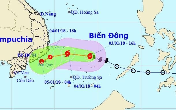 Bao so 1 gay mua dong, gio giat o vung bien Phu Yen - Binh Thuan hinh anh