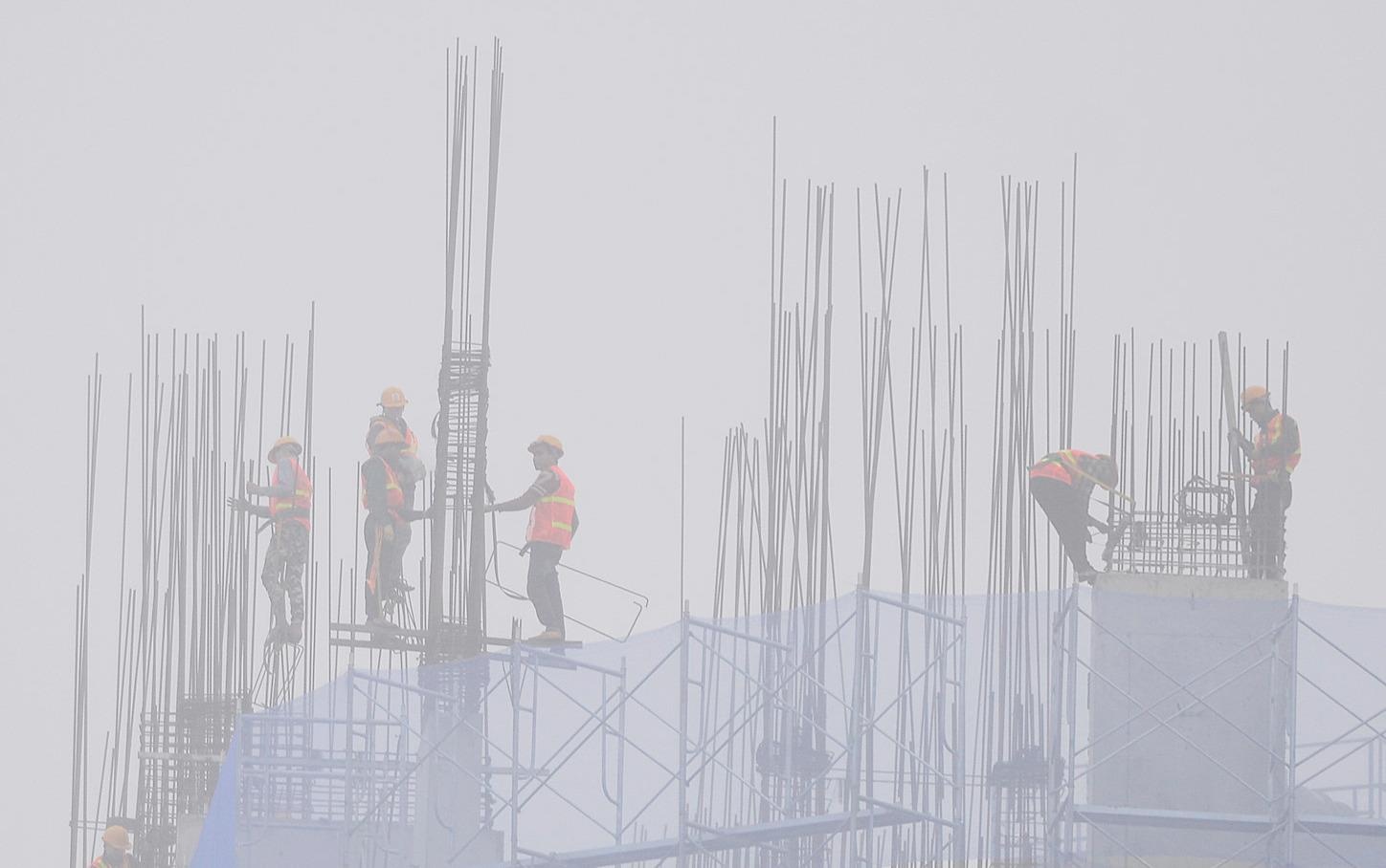 Vinh Bac Bo chim trong suong mu hinh anh