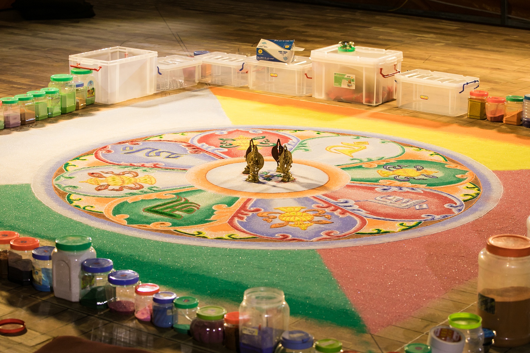 Bức tranh Phật Quan âm lớn nhất ảnh 2 Buc tranh Phat Quan am lon nhat anh 2