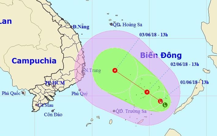Nam Bo thoi tiet xau do anh huong vung ap thap hinh anh