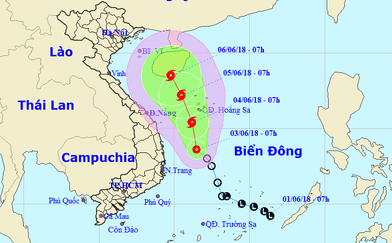 ap thap nhiet doi tren Bien Dong anh 1