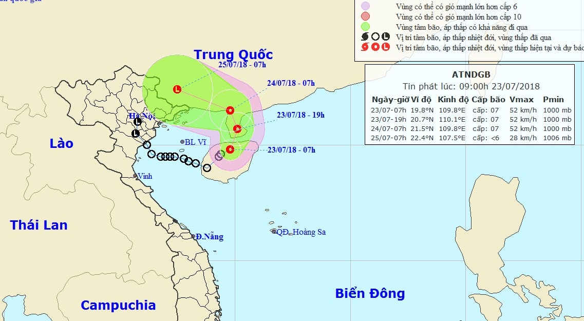 Hướng đi của áp thấp nhiệt đới ảnh 1 Huong di cua ap thap nhiet doi anh 1