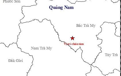 4 tran dong dat manh lien tiep o Quang Nam hinh anh