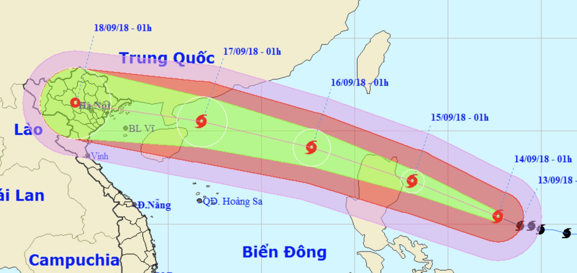 Sieu bao Mangkhut vao Bien Dong se gay gio giat 200 km/h hinh anh