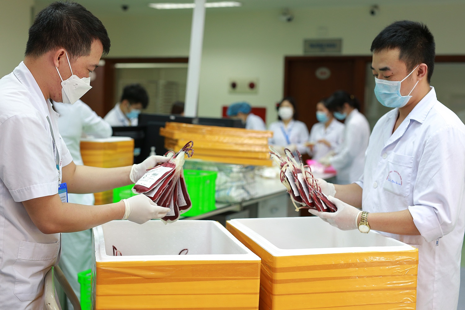 So luong mau cung cap cho cac tinh, thanh trong mot ngay dat ky luc hinh anh