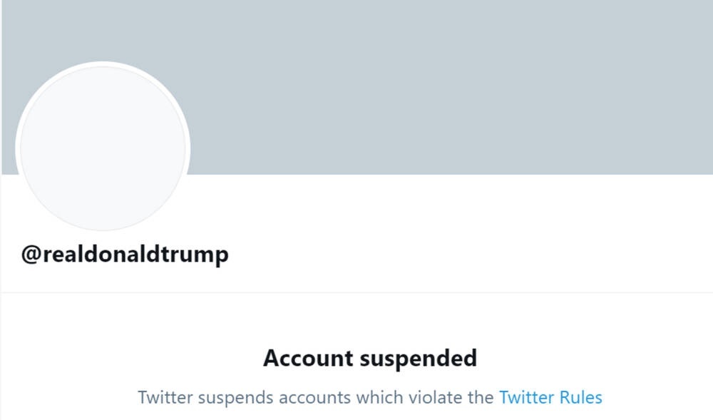 twitter khoa tai khoan cua trump anh 1