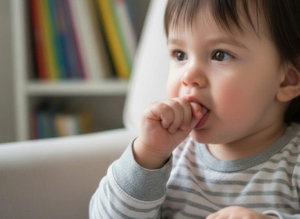 Thoi quen mut ngon tay o tre: He luy va cach khac phuc hinh anh