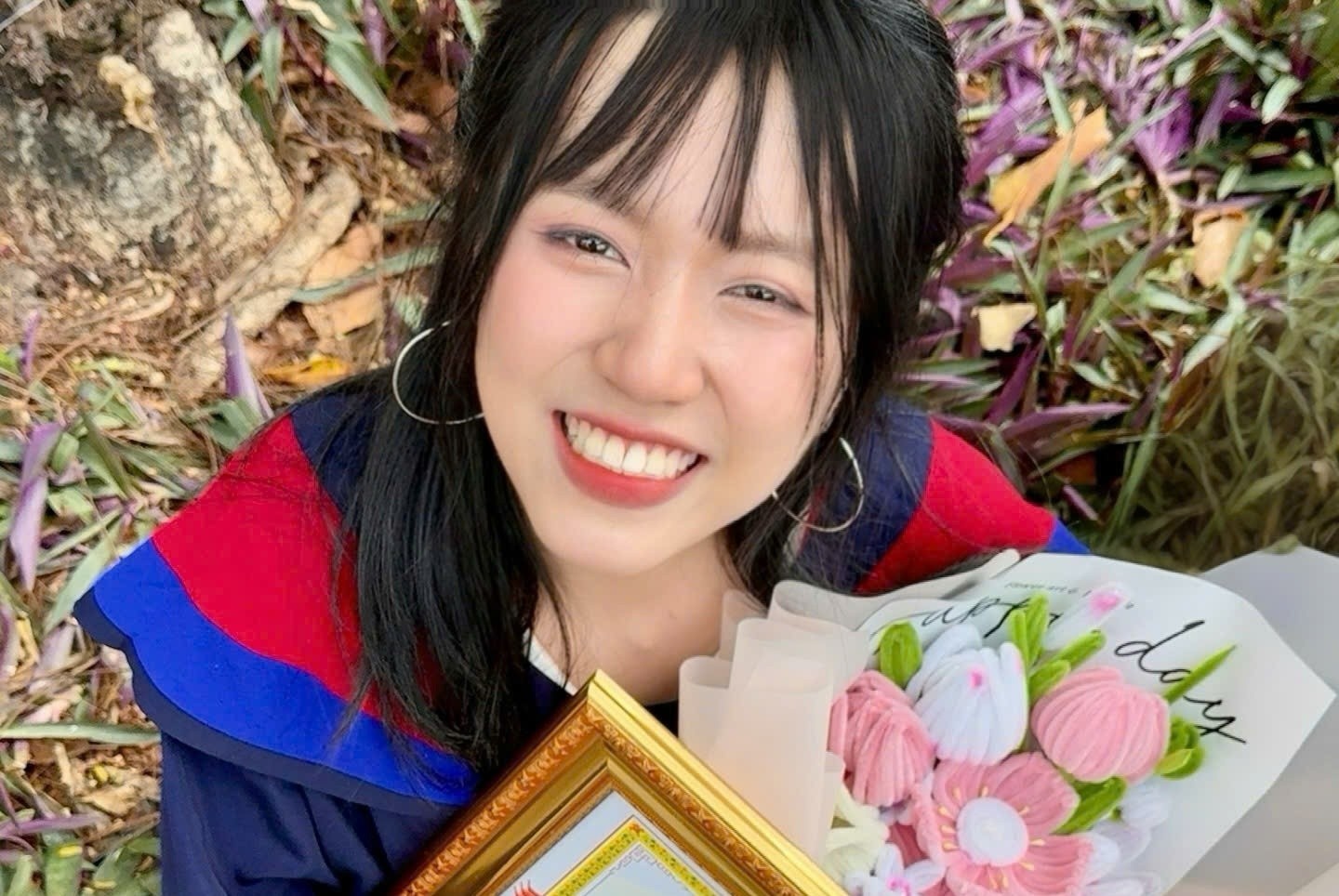 Nu sinh thanh thu khoa dau ra nganh dien tu o TP.HCM tu dam me cua me hinh anh