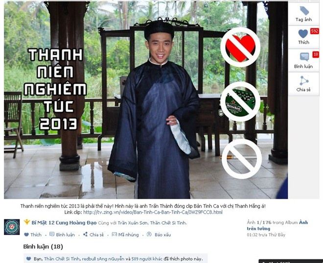 Cu dan mang 'mo xe' quang cao hot cua Tran Thanh hinh anh