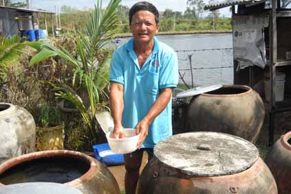 10kg gao doi duoc 1m3 nuoc ngot o mien Tay hinh anh