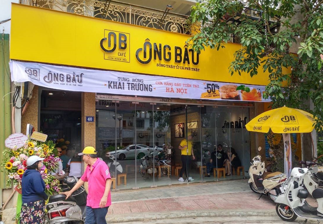 Ca phe Ong Bau mo rong chuoi, Golden Gate than trong sau dich hinh anh