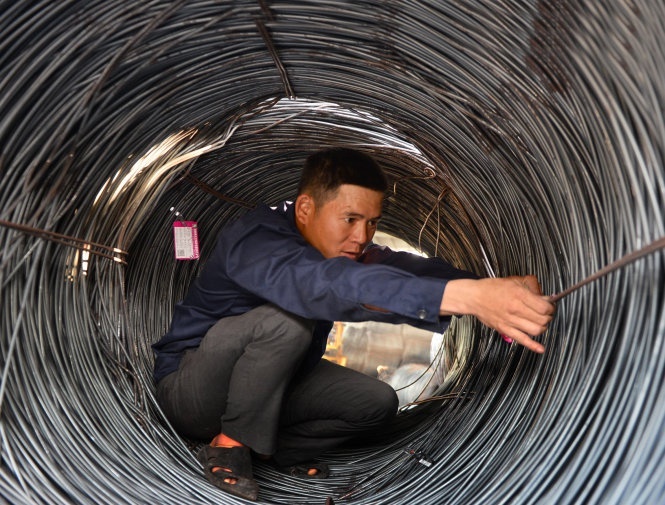 Bo Tai chinh de xuat dieu chinh thue suat voi thep xay dung hinh anh