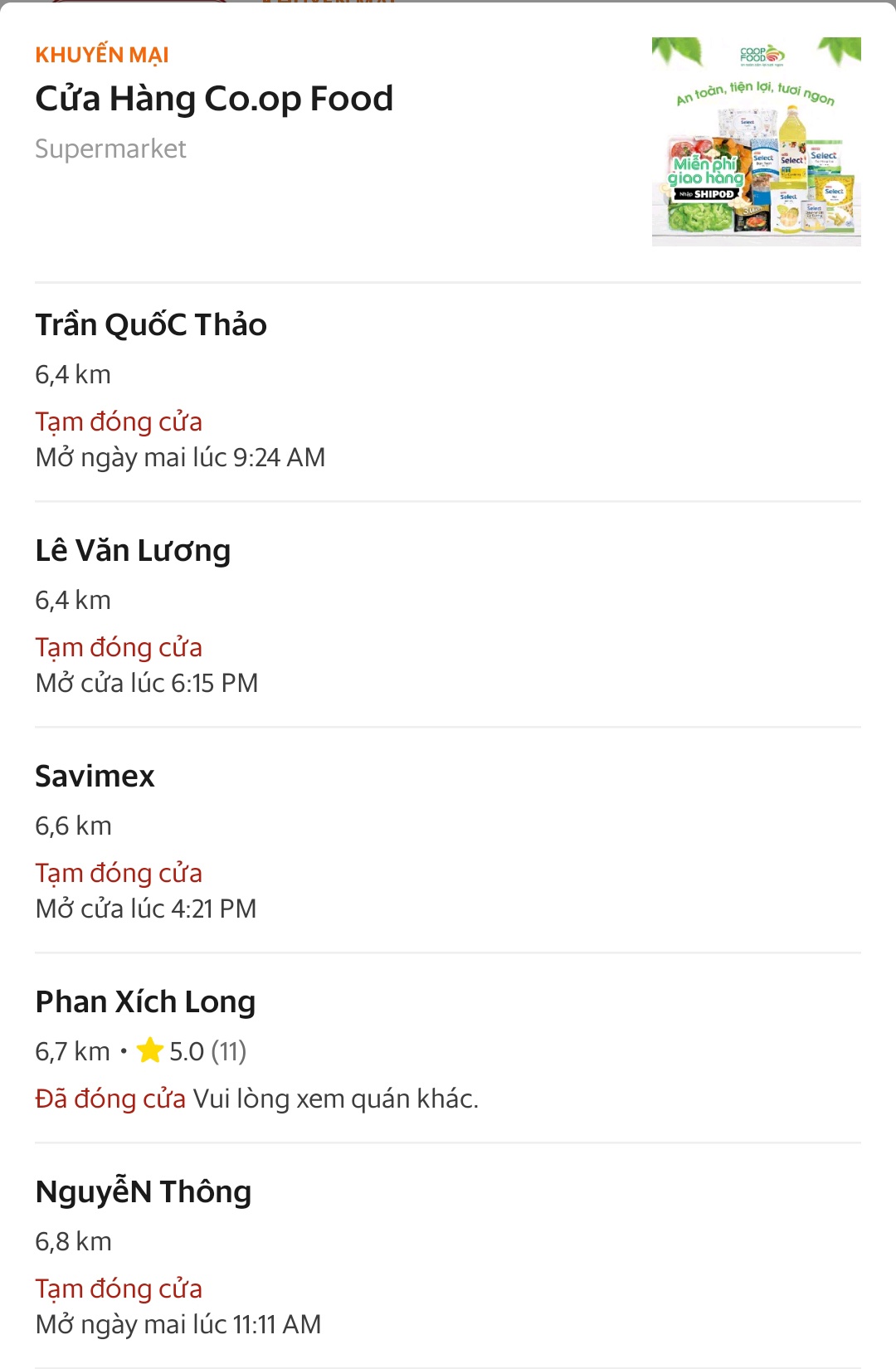 Mot so sieu thi ngung nhan don online anh 2