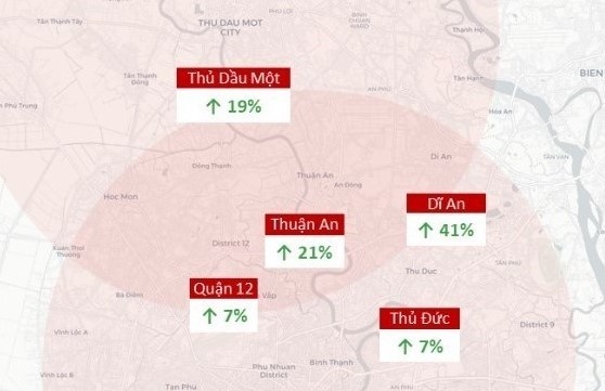 Gia dat nen du an o Binh Duong tang manh anh 1