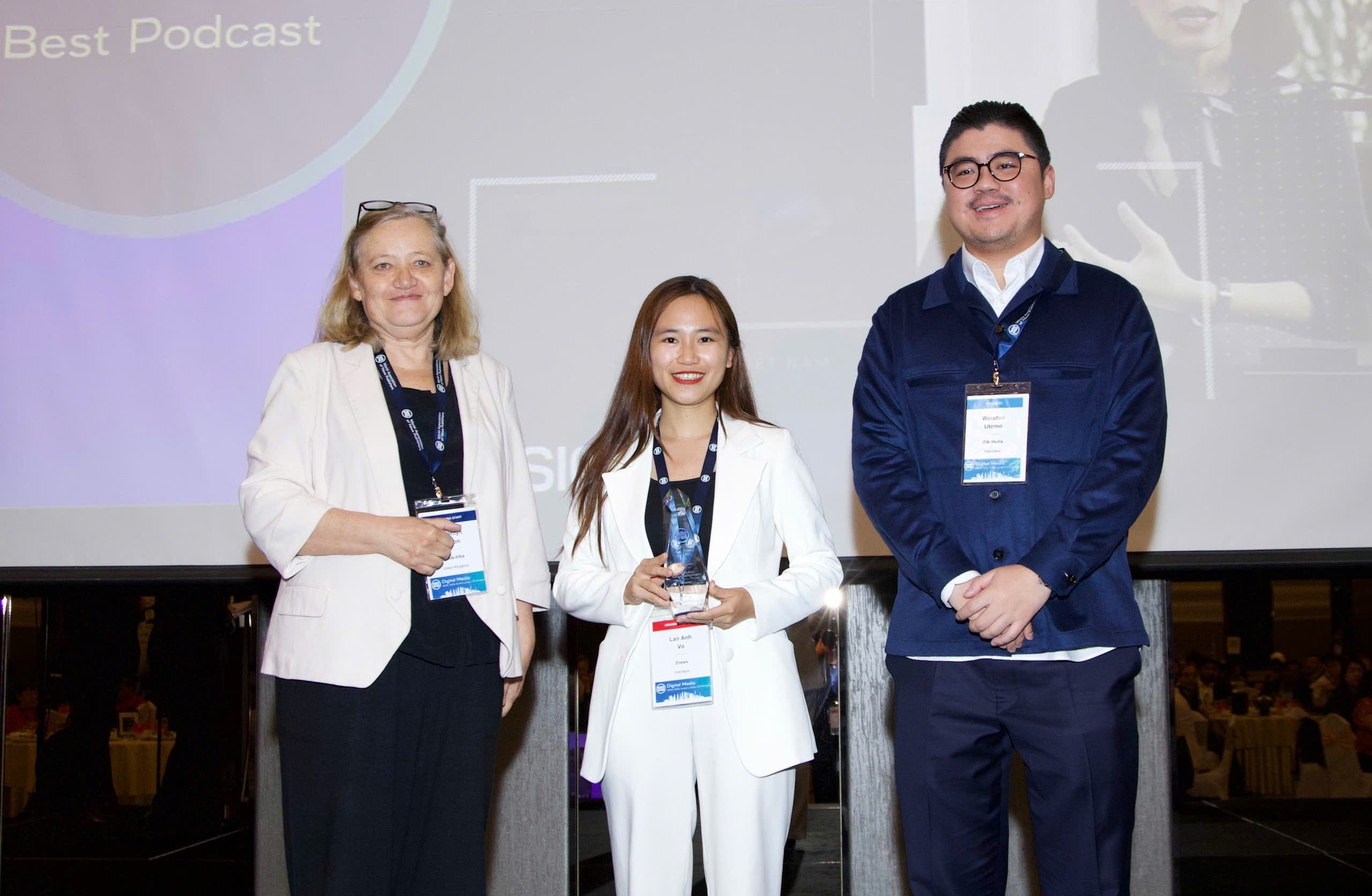 Tri Thuc - Znews lan thu 3 doat giai Best Podcast cua WAN-IFRA chau A hinh anh