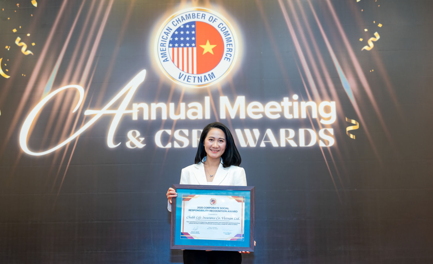 AmCham vinh danh trach nhiem xa hoi cua Chubb Life Viet Nam  hinh anh
