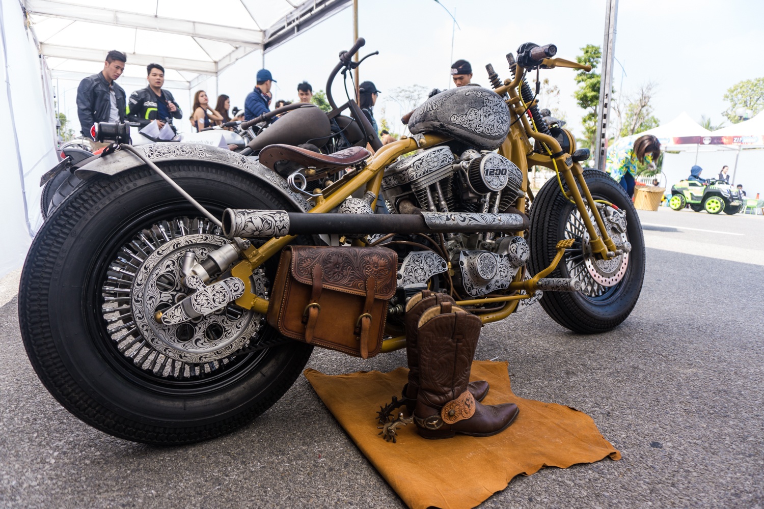 Harley-Davidson độ hoa văn ảnh 3 Harley-Davidson do hoa van anh 3