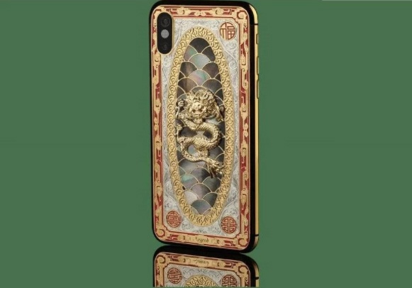 iPhone X ma vang,  kham kim cuong anh 5