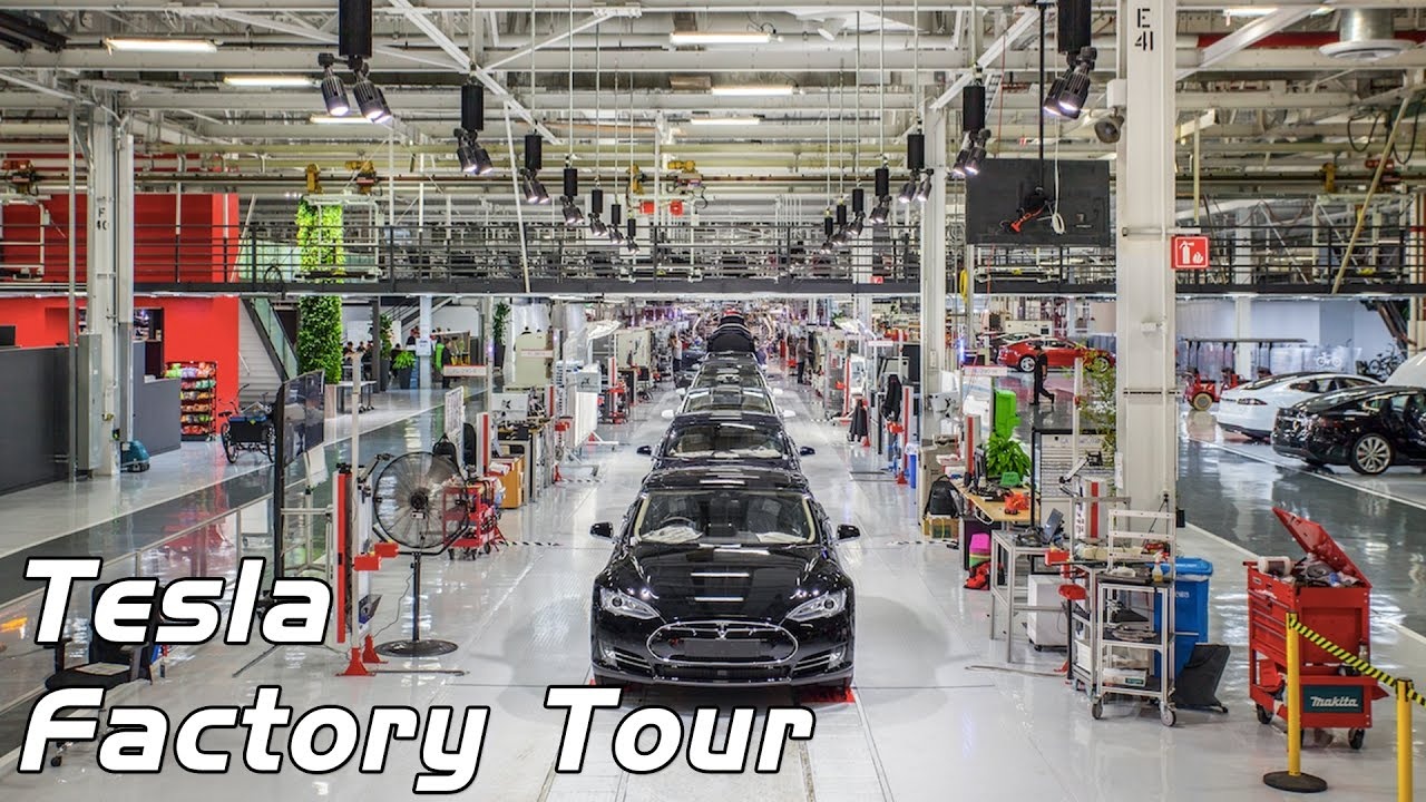 Day chuyen san xuat xe dien Tesla Model 3 hinh anh