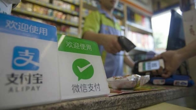 Thanh toan di dong bung no tai Trung Quoc anh 1