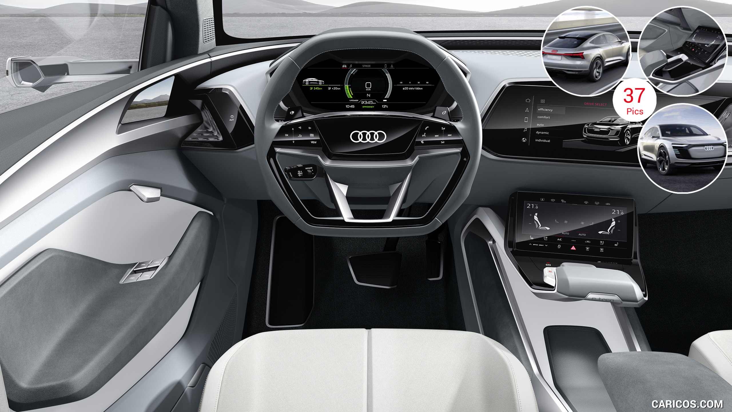 Audi E-Tron dung camera thay cho guong chieu hau anh 5