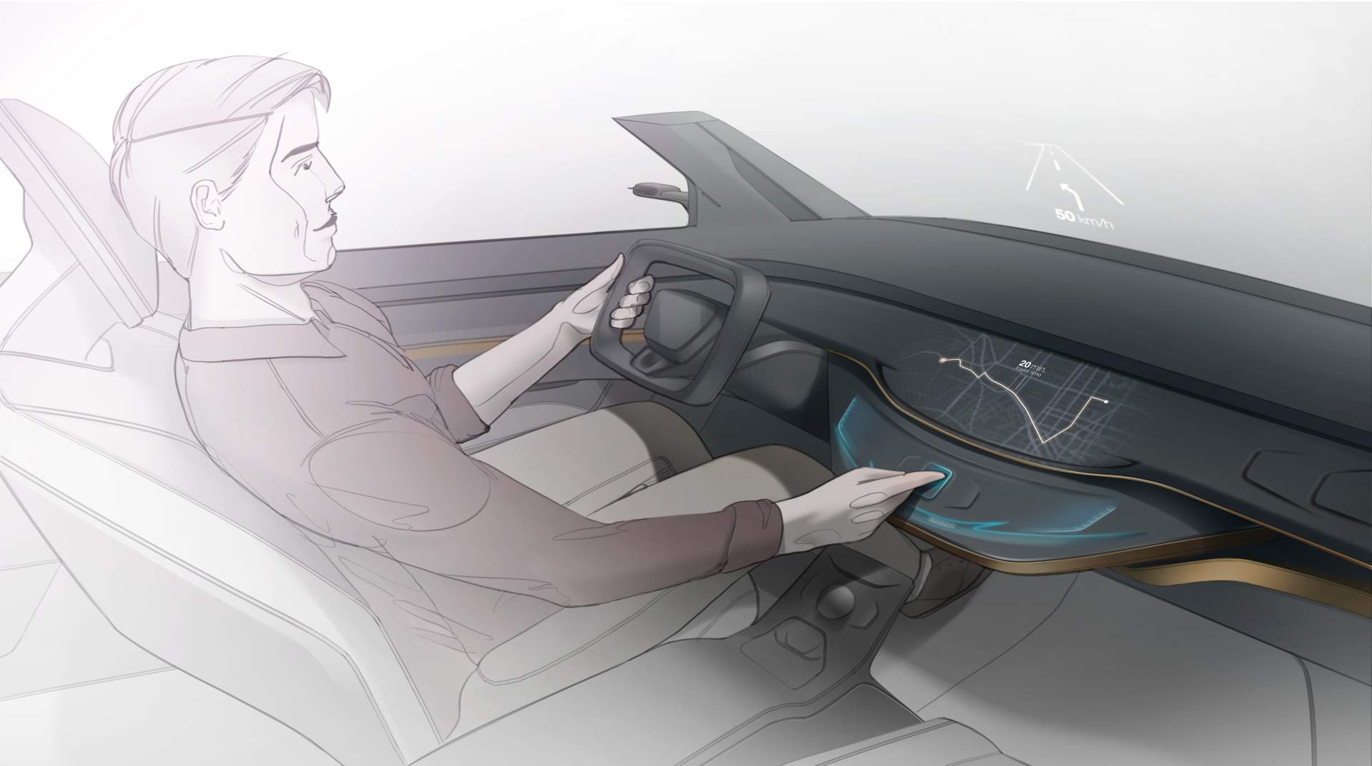 Cong nghe man hinh cam ung 3D moi cho xe hoi hinh anh