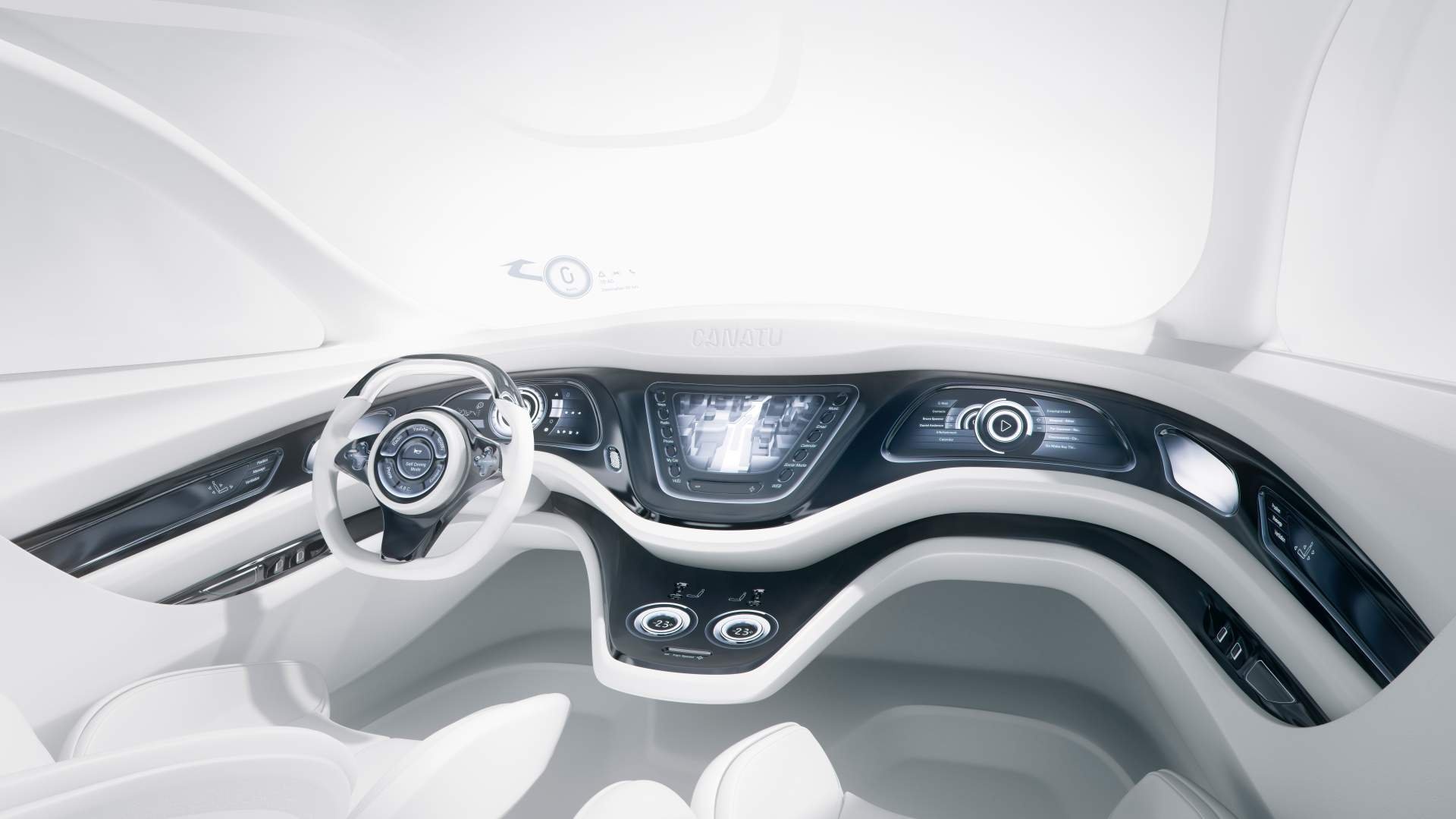 Man hinh cam ung be mat 3D sap xuat hien tren xe hoi hinh anh