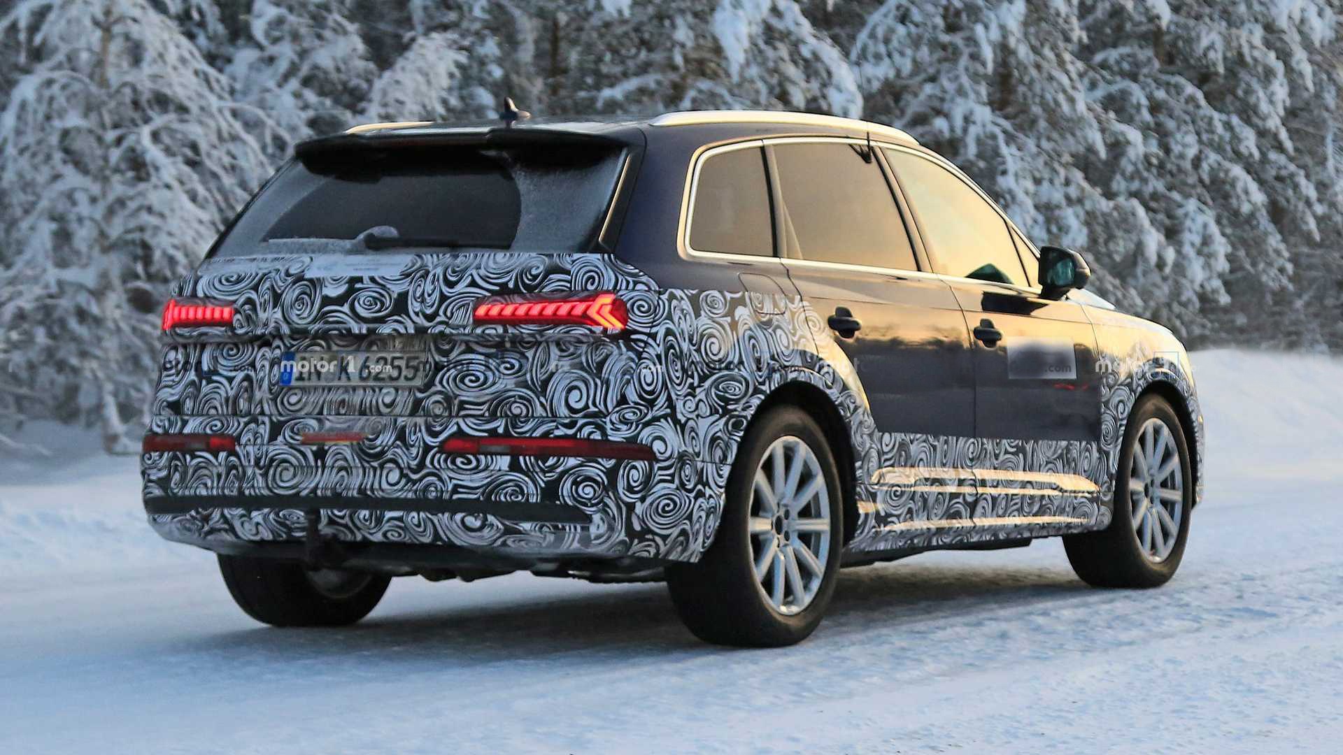 Audi Q7 2020 facelift lo dien anh 2